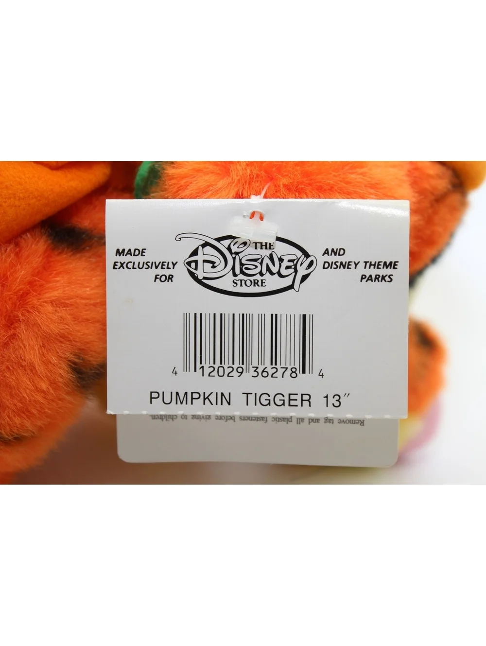 NWT Vintage Disney Store Winnie The Pooh Halloween PUMPKIN TIGGER 13